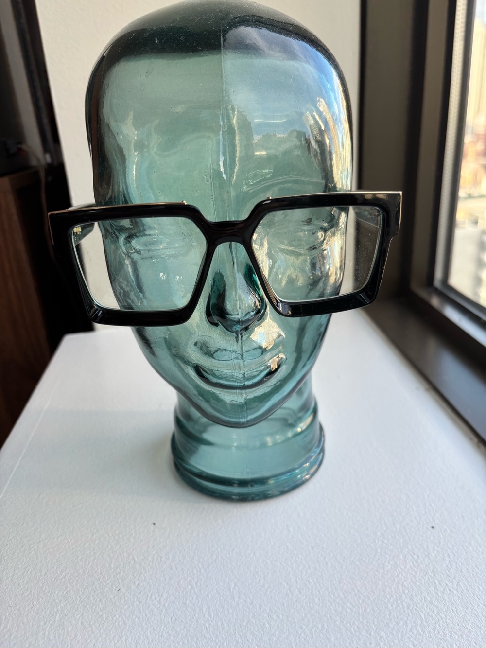 Big square glasses